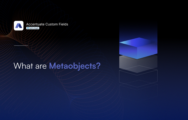 Shopify Metaobjects dashboard showing reusable content creation for size charts and FAQs
