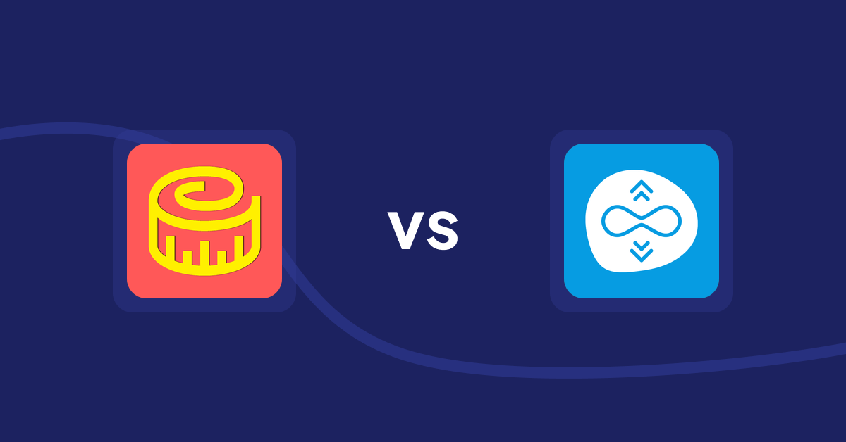 Shopify Product Display Apps: Snake Size Chart & Size Guide vs Scroll Freely: Infinite Scroll