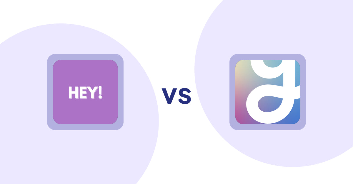 Shopify Product Display Apps: Hey! Product Page Banner & Text vs. Visual Merchandiser