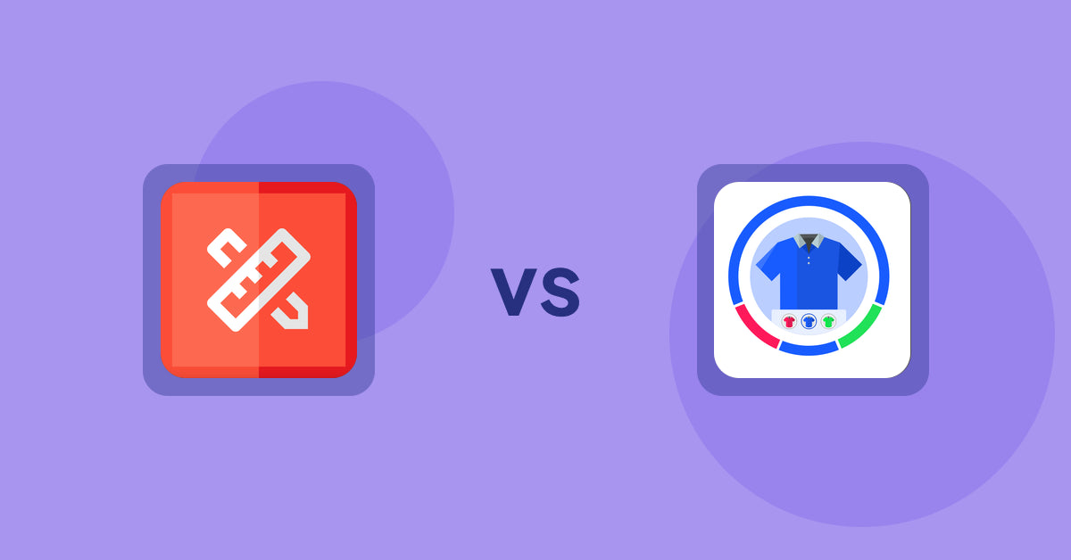 Shopify Product Display Apps: RT: Size Chart, Size Guide vs. EVS ‑ Easy Variation Swatches