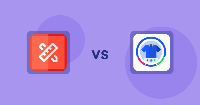 Shopify Product Display Apps: RT: Size Chart, Size Guide vs. EVS ‑ Easy Variation Swatches