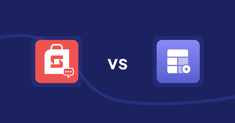 Shopify Product Display Apps: Stackend: Customer Community vs. Eazy Specification Tags Table