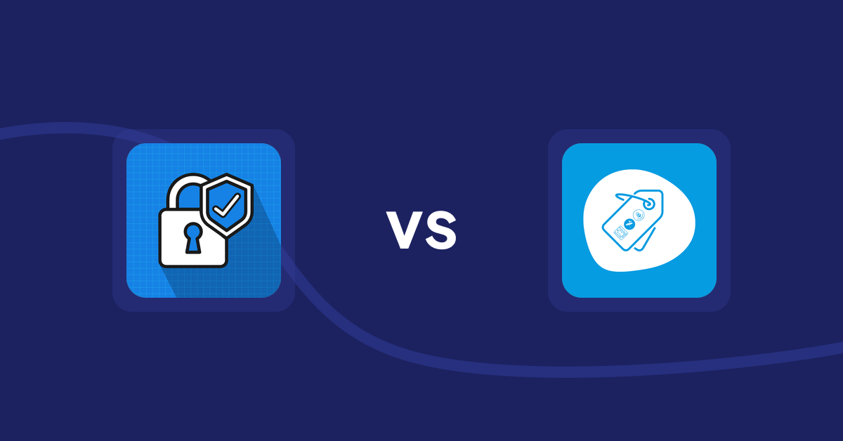 Shopify Product Display Apps: B2B Essential Locks vs Extendons Product Tag Images