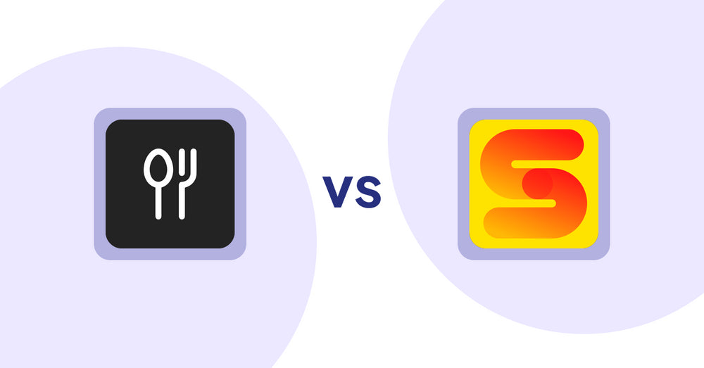 Shopify Product Display Apps: ServeUp ‑ Restaurant Menu vs ST: Inventory & Sold Count Pro