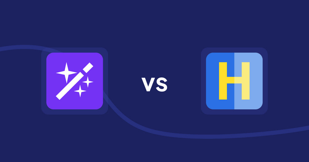 Shopify Product Display Apps: Magi ‑ AI Write Description vs HiVar: Hide Sold Out Variants