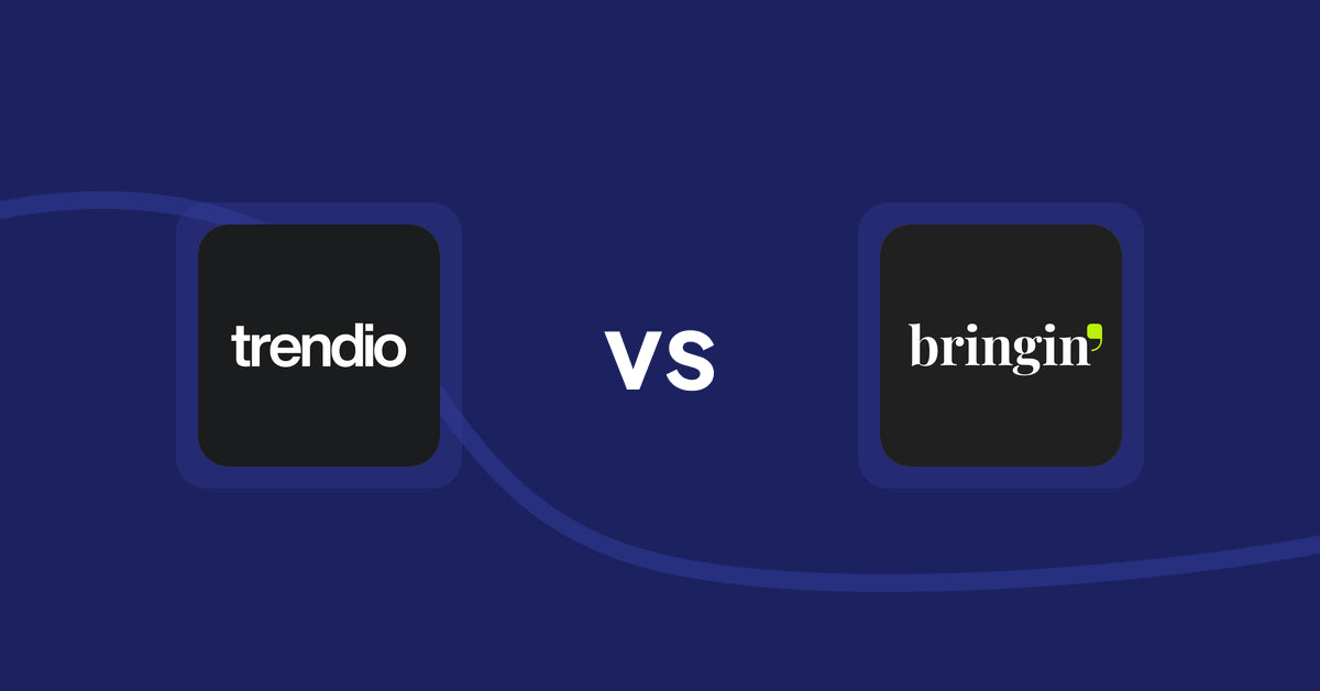 Shopify Product Display Apps: Trendio vs. Bringin