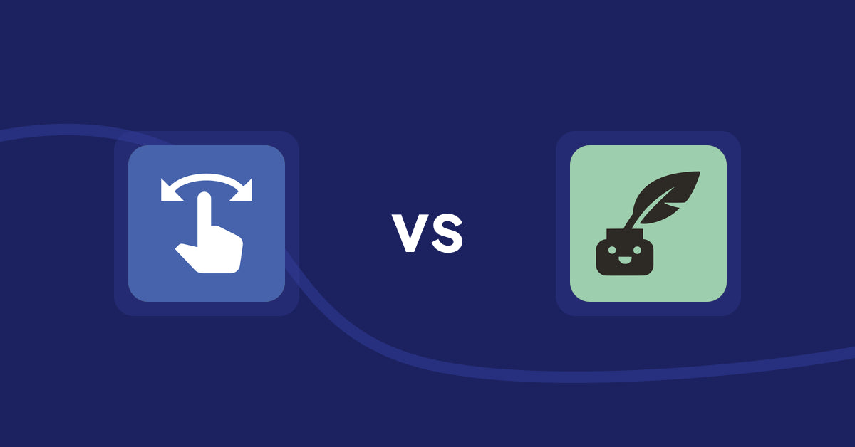 Shopify Product Display Apps: HypeSwipe: Swipes to Sales vs Copybuddy