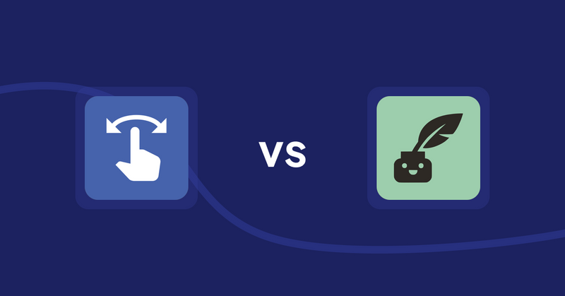 Shopify Product Display Apps: HypeSwipe: Swipes to Sales vs Copybuddy