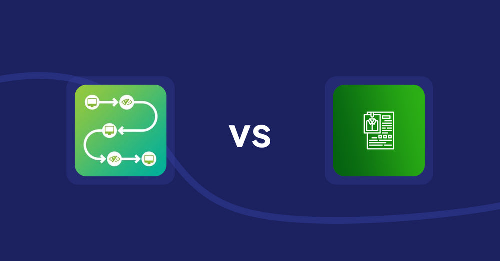 Shopify Product Display Apps: Unpublish Sold Outs CldmApps vs. OC Product Size Chart