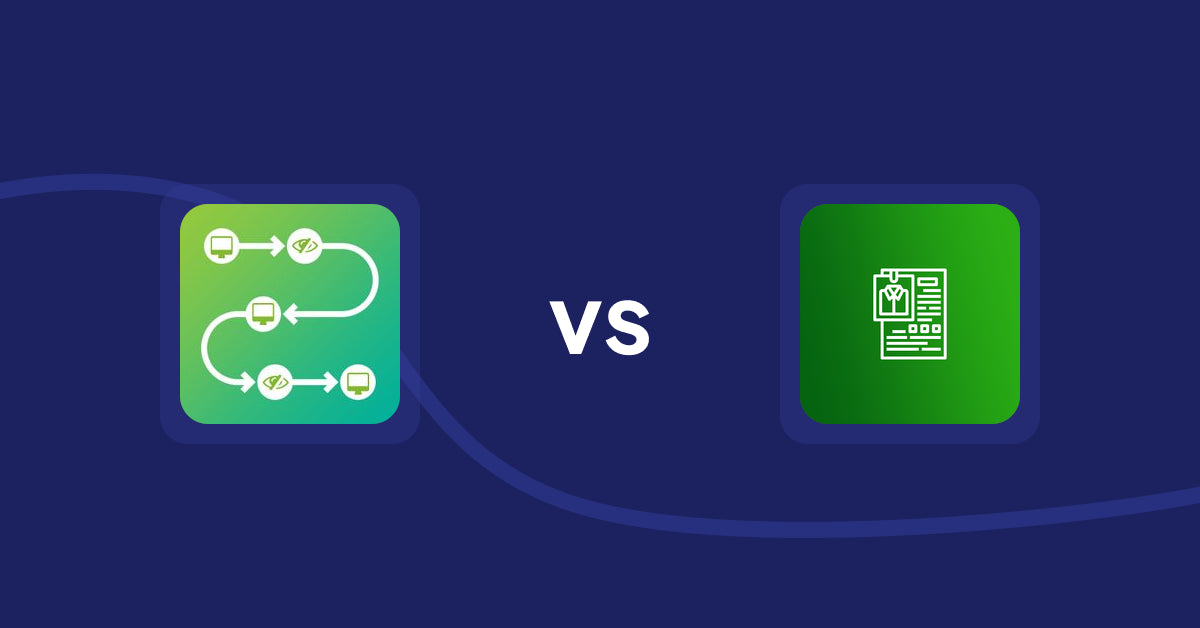 Shopify Product Display Apps: Unpublish Sold Outs CldmApps vs. OC Product Size Chart