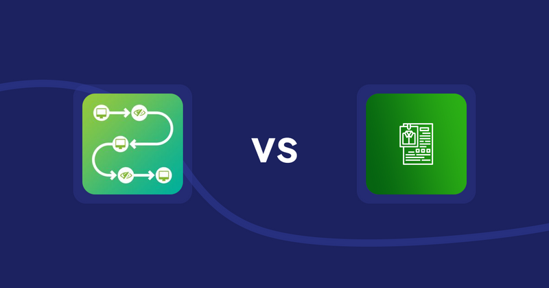 Shopify Product Display Apps: Unpublish Sold Outs CldmApps vs. OC Product Size Chart