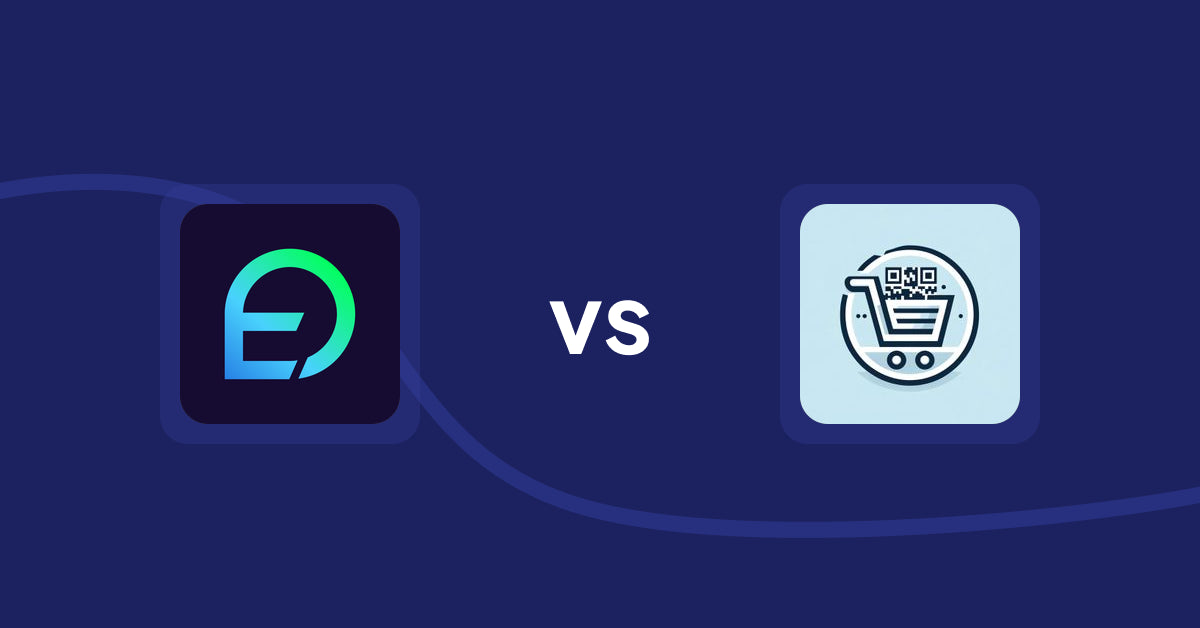 Shopify Product Display Apps: EasyDisplay: Product Showcase vs QR Cartify
