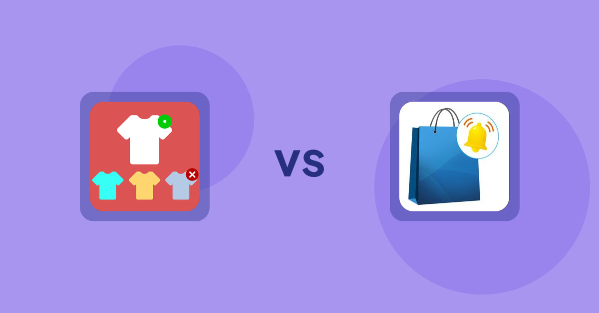 Shopify Product Display Apps: ST: Product & Collection Sort vs CartBar ‑ Product Purchase Bar