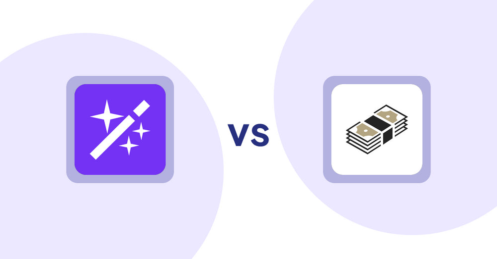 Shopify Product Display Apps: Magi ‑ AI write description vs シンプルクラウドファンディング｜お手軽自社クラファン