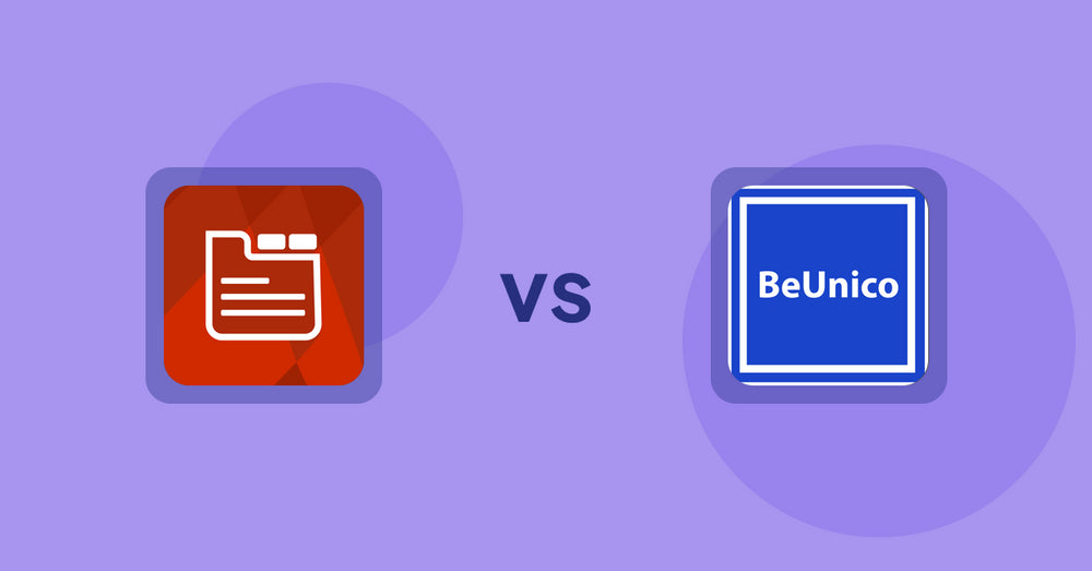 Shopify Product Display Apps: Tabs: SEO Product Tabs with AI vs. BeUnico