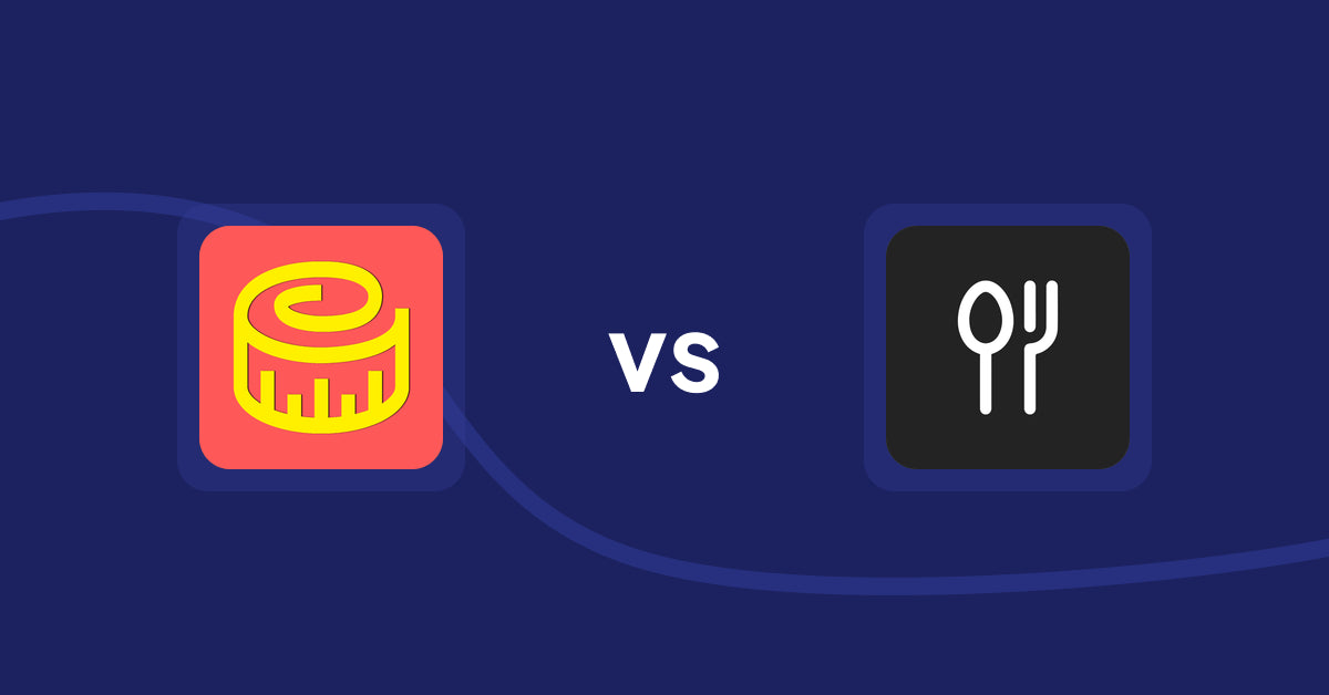 Shopify Product Display Apps: Snake Size Chart & Size Guide vs ServeUp ‑ Restaurant Menu