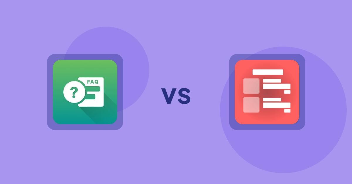 Shopify Product Display Apps: FAQ Expert: Product FAQ vs Menulog