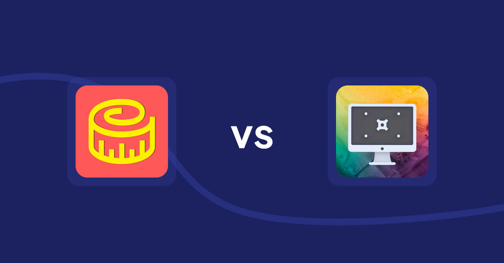 Shopify Product Display Apps: Snake Size Chart & Size Guide vs PC Builder