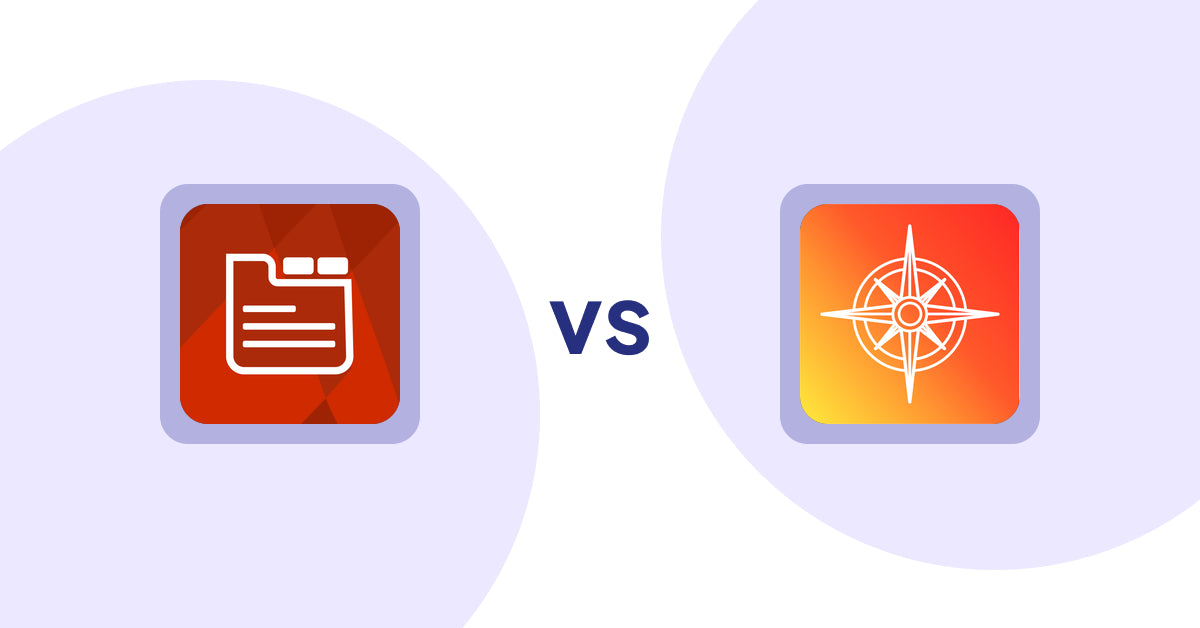 Shopify Product Display Apps: Tabs: SEO Product Tabs with AI vs Compass Navigation