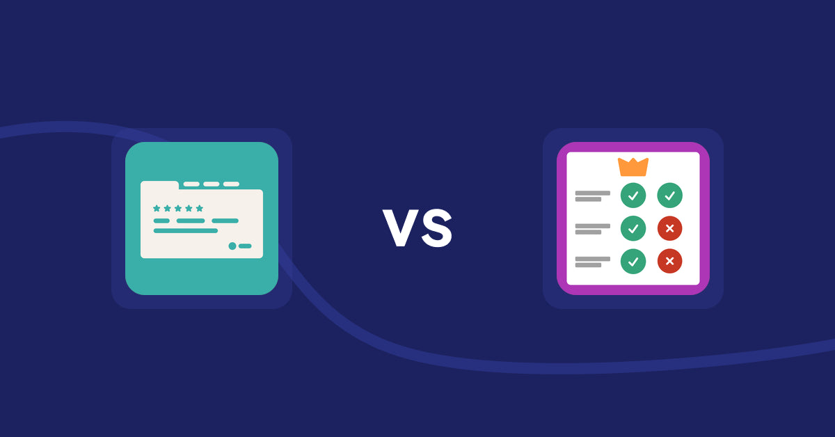 Shopify Product Display Apps: Smart Tabs ‑ Product Tabs vs Pretty Comparison Tables