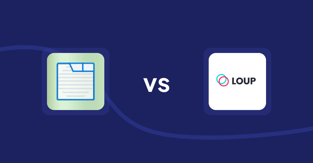 Shopify Product Display Apps: Ecom Product Descriptions vs Loup: Sell on Instagram