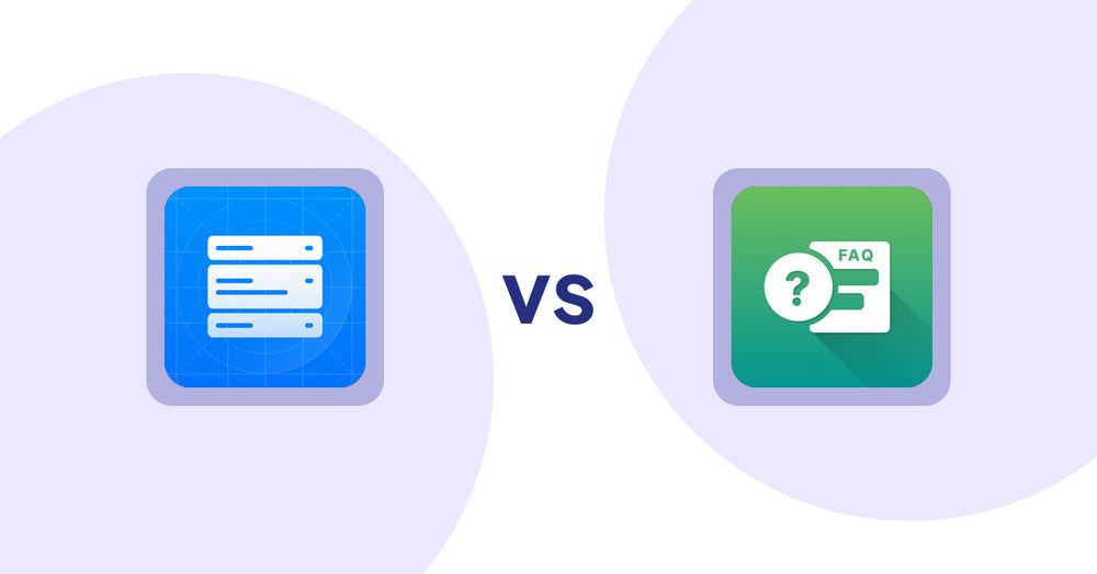 Shopify Product Display Apps: EasySlide Accordion Tabs & FAQ vs. FAQ Expert: Product FAQ