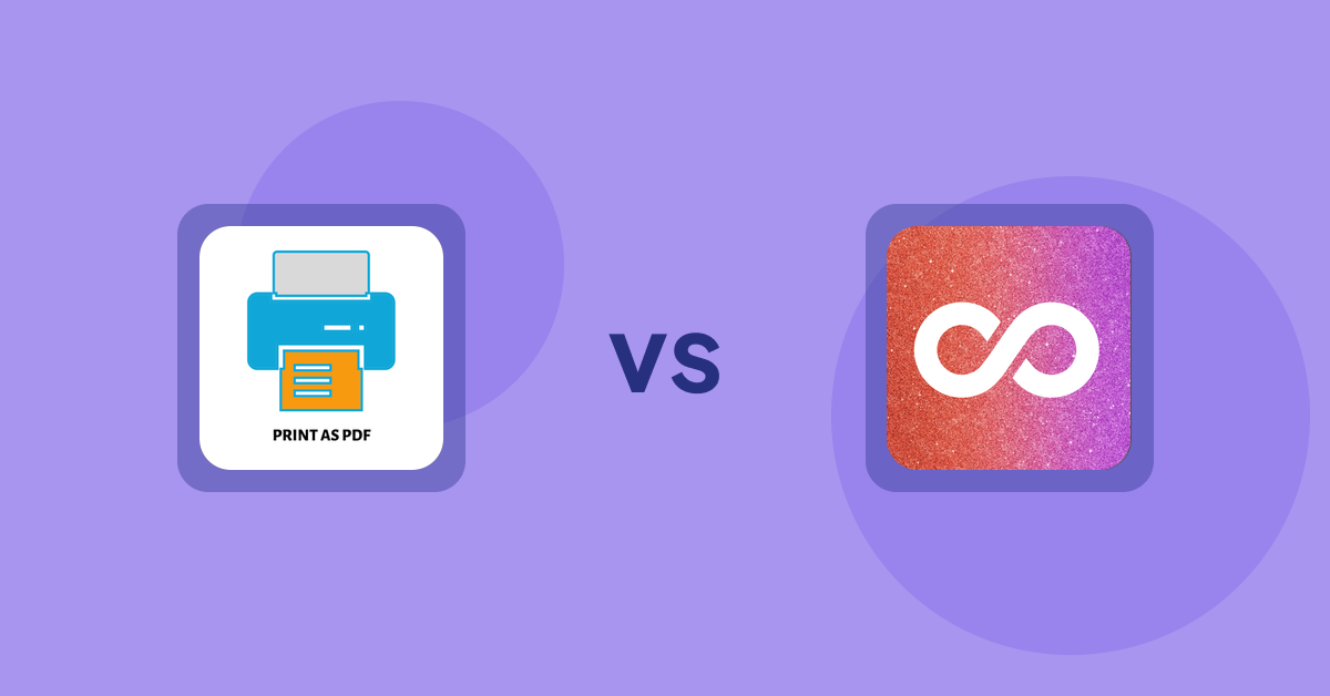 Shopify Product Display Apps: LitPDP ‑ Print as PDF vs Infinite Scroll Pro