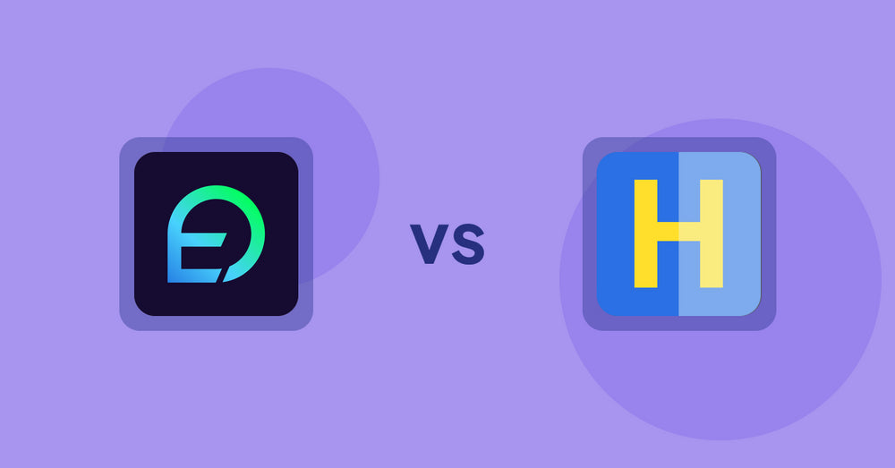 Shopify Product Display Apps: EasyDisplay: Product Showcase vs. HiVar: Hide Sold Out Variants