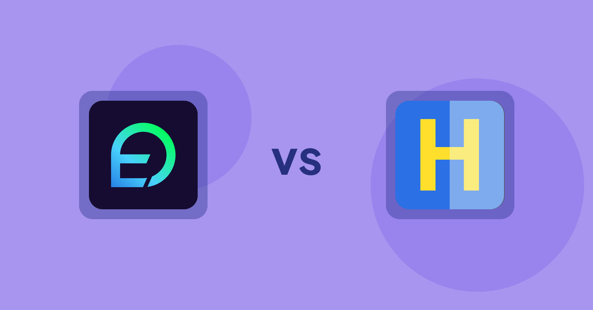 Shopify Product Display Apps: EasyDisplay: Product Showcase vs. HiVar: Hide Sold Out Variants