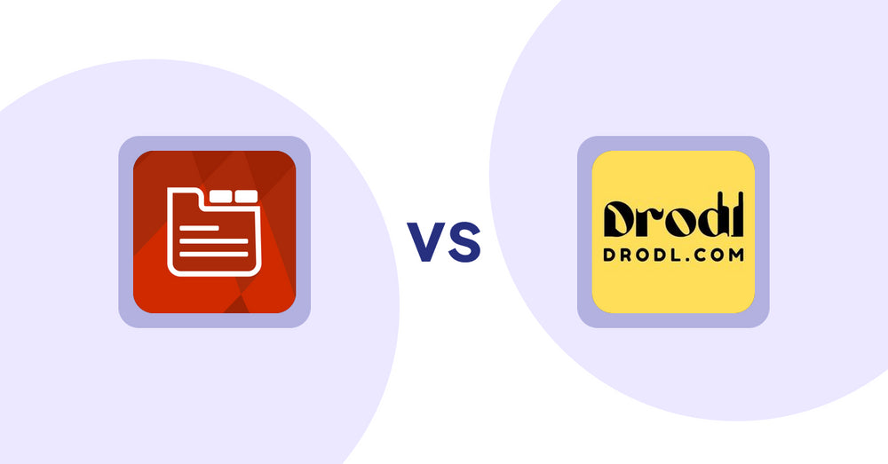 Shopify Product Display Apps: Tabs: SEO Product Tabs with AI vs Drodl: Hide SoldOut Products