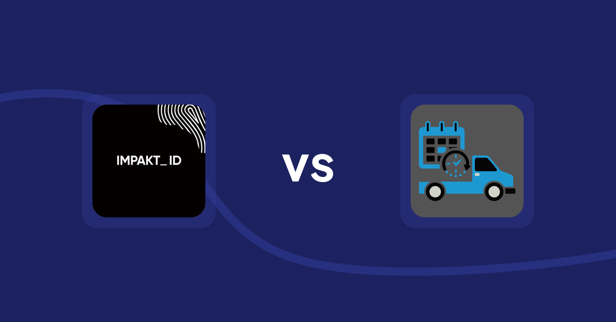 Shopify Product Display Apps: IMPAKT ID: fashion CO2 tracker vs H3 Estimated Delivery