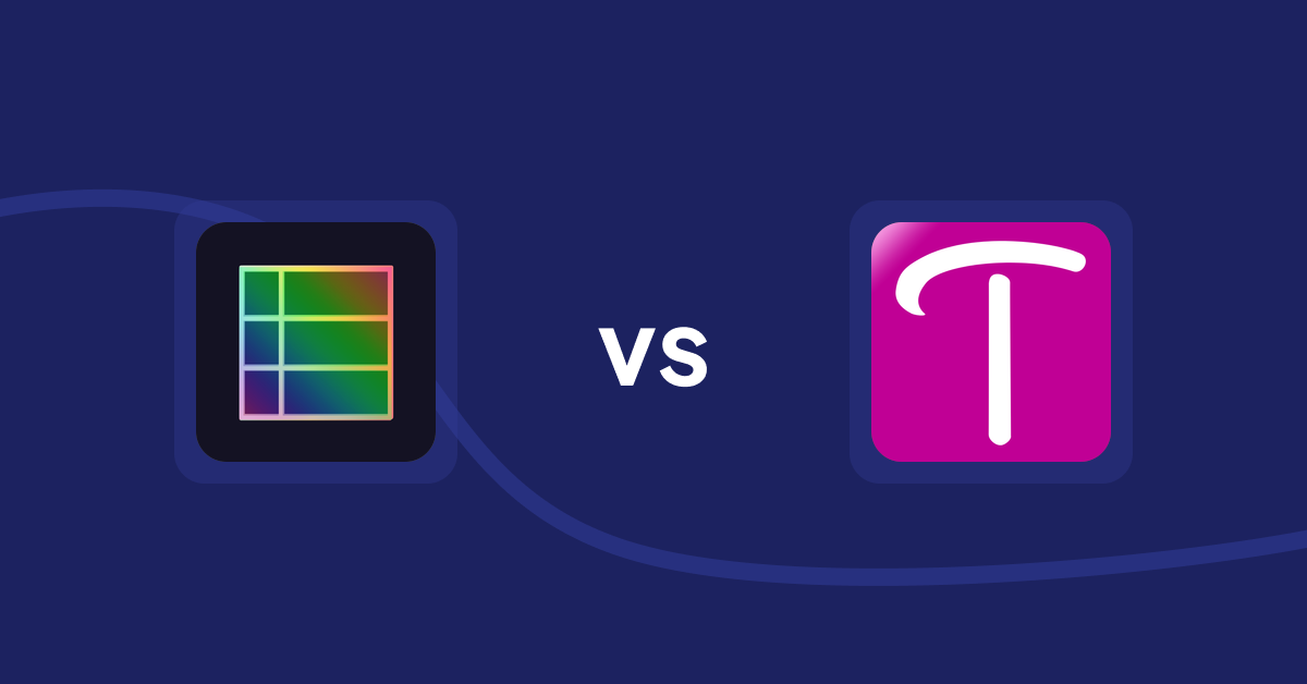 Shopify Product Display Apps: TableFlow Specification Table vs. WS Transparency