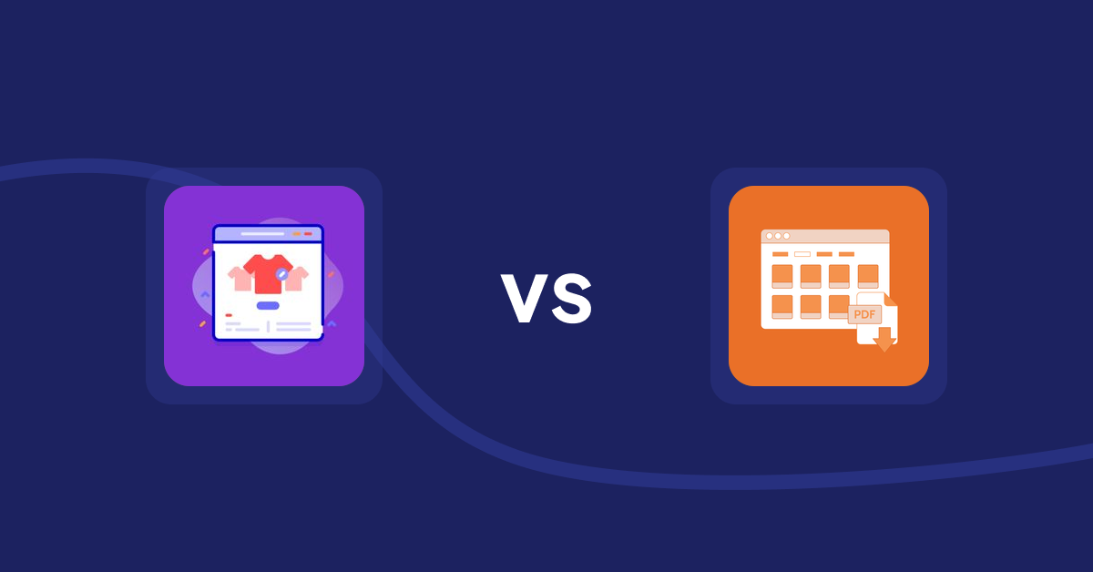 Shopify Product Display Apps: Variant Title Magic vs Meetanshi PDF Product Catalog