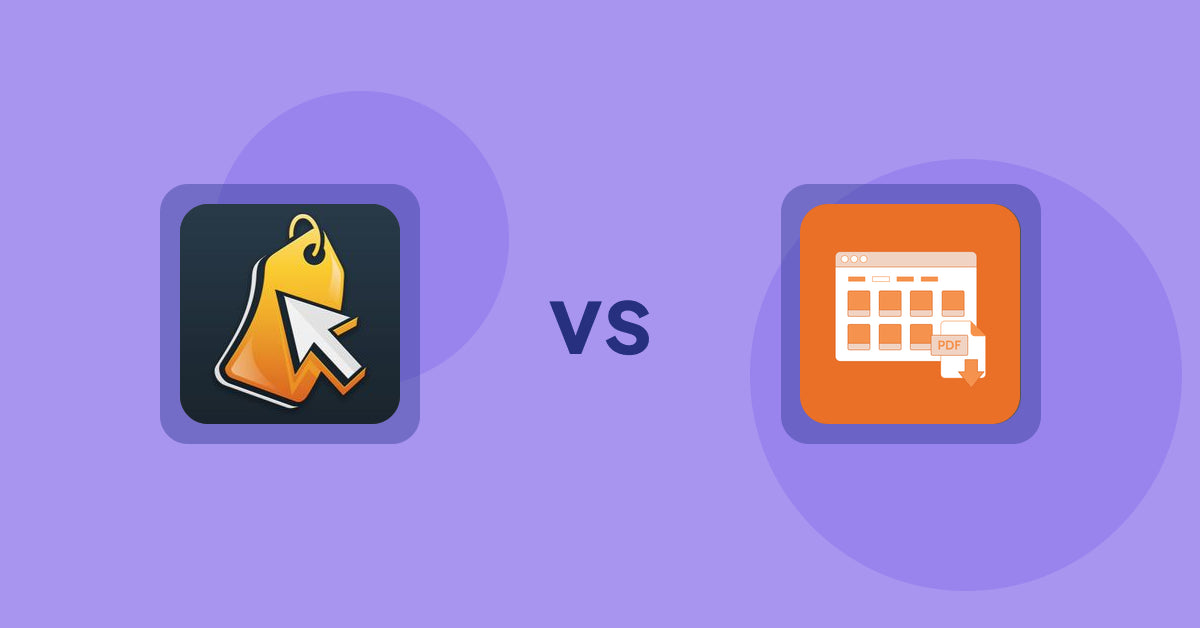 Shopify Product Display Apps: Iconic: Product Features vs Meetanshi PDF Product Catalog