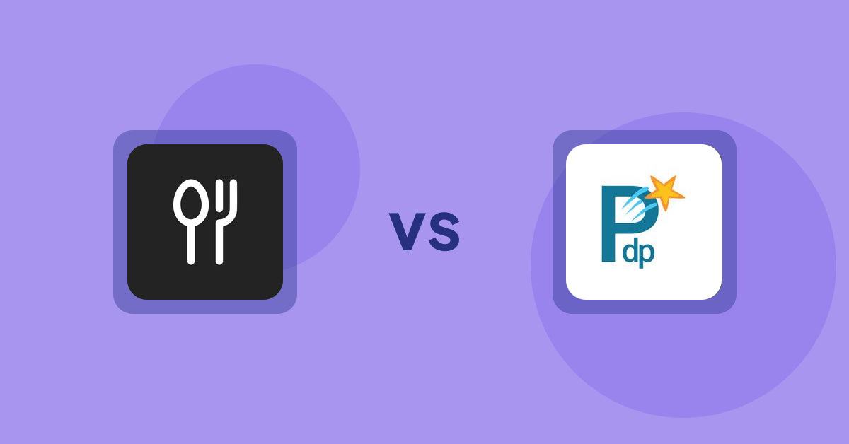 Shopify Product Display Apps: ServeUp ‑ Restaurant Menu vs PDP Star