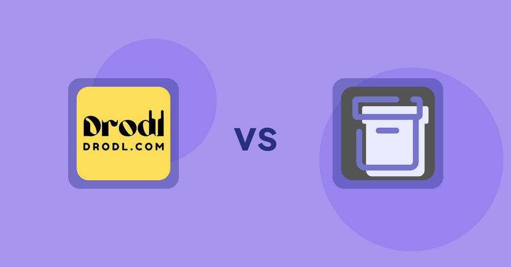 Shopify Product Display Apps: Drodl: Hide SoldOut Products vs Shelfify