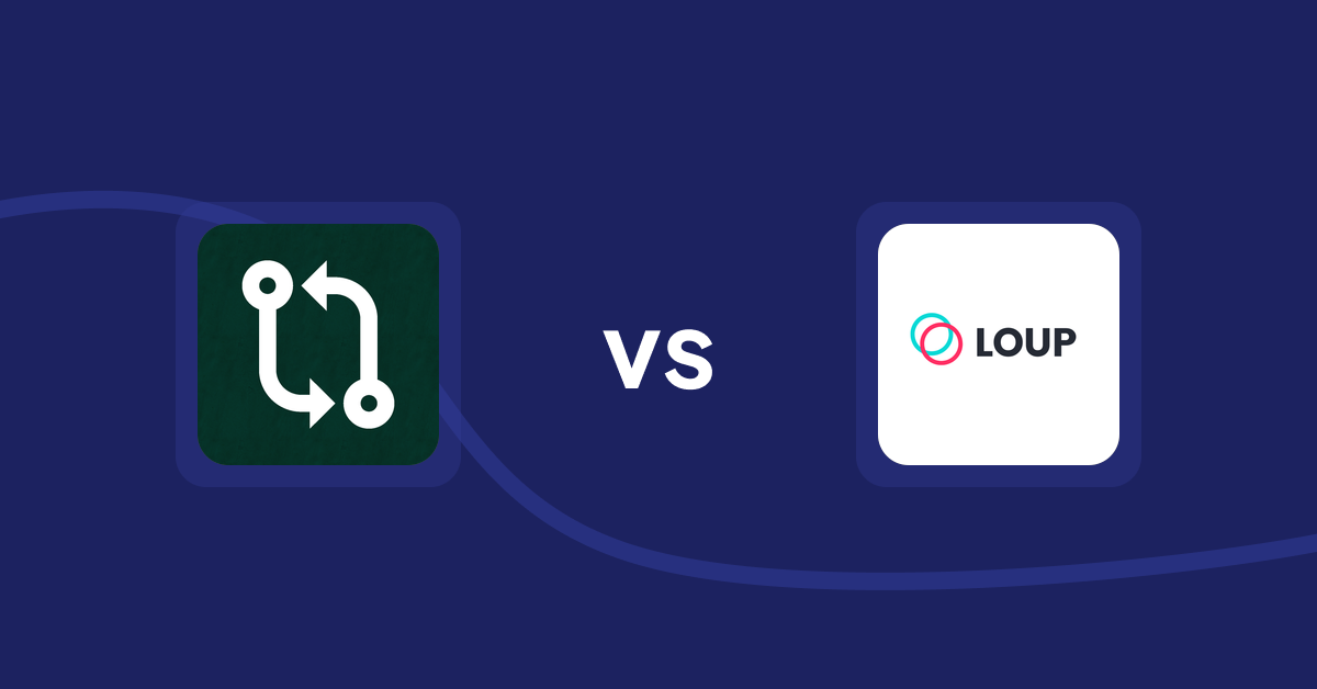 Shopify Product Display Apps: Compareder ‑ Product Compare vs Loup: Sell on Instagram