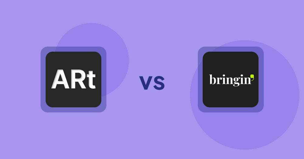 Shopify Product Display Apps: Wall Art Viewer AR vs Bringin