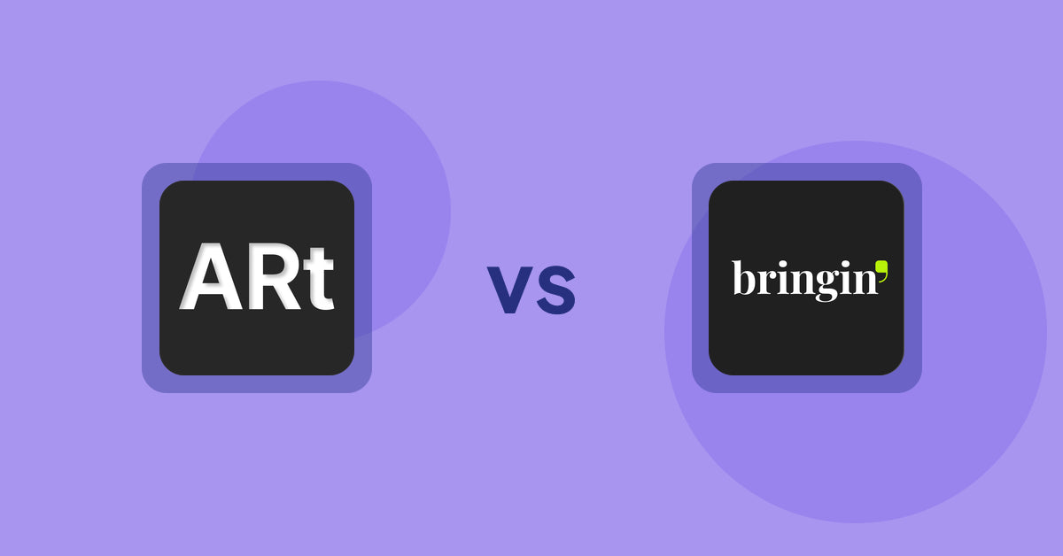 Shopify Product Display Apps: Wall Art Viewer AR vs Bringin