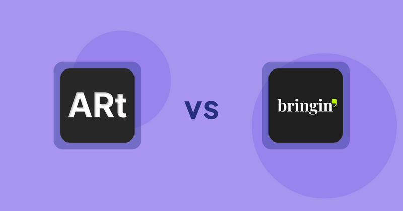 Shopify Product Display Apps: Wall Art Viewer AR vs Bringin
