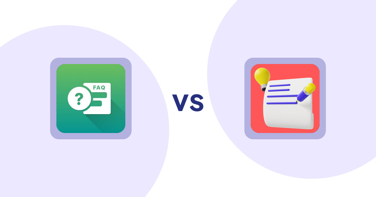 Shopify Product Display Apps: FAQ Expert: Product FAQ vs Wordo ‑ ChatGPT AI Description