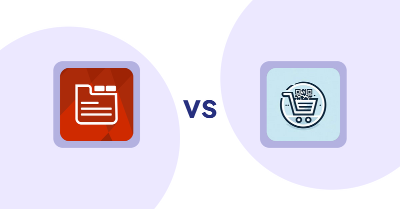 Shopify Product Display Apps: Tabs: SEO Product Tabs with AI vs QR Cartify