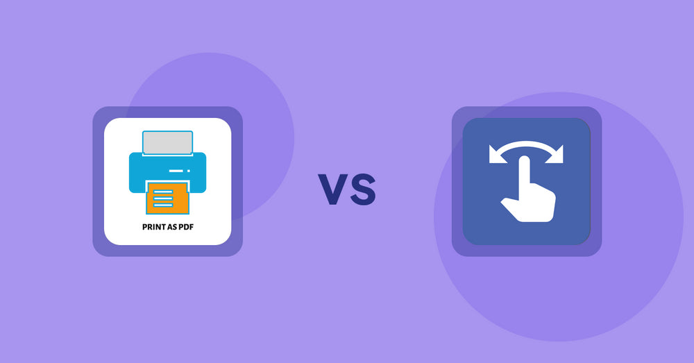 Shopify Product Display Apps: LitPDP ‑ Print as PDF vs HypeSwipe: Swipes to Sales