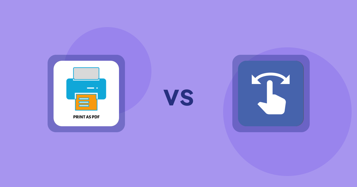 Shopify Product Display Apps: LitPDP ‑ Print as PDF vs HypeSwipe: Swipes to Sales