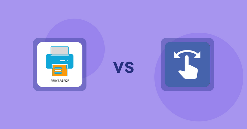Shopify Product Display Apps: LitPDP ‑ Print as PDF vs HypeSwipe: Swipes to Sales