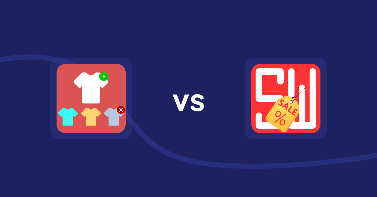 Shopify Product Display Apps: ST: Product & Collection Sort vs Super Watermarks ‑ Badges