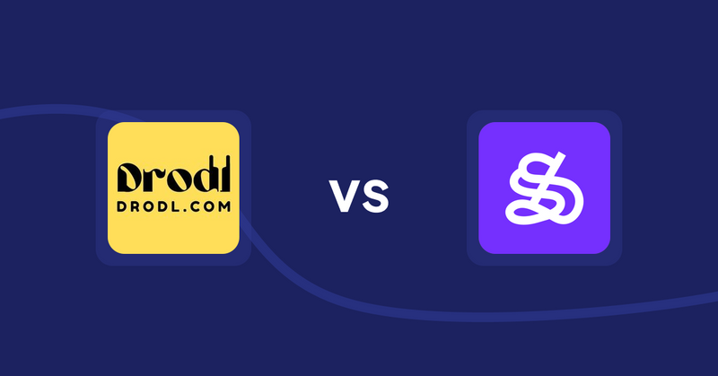 Shopify Product Display Apps: Drodl: Hide SoldOut Products vs WeShop AI: Model&Product Photo
