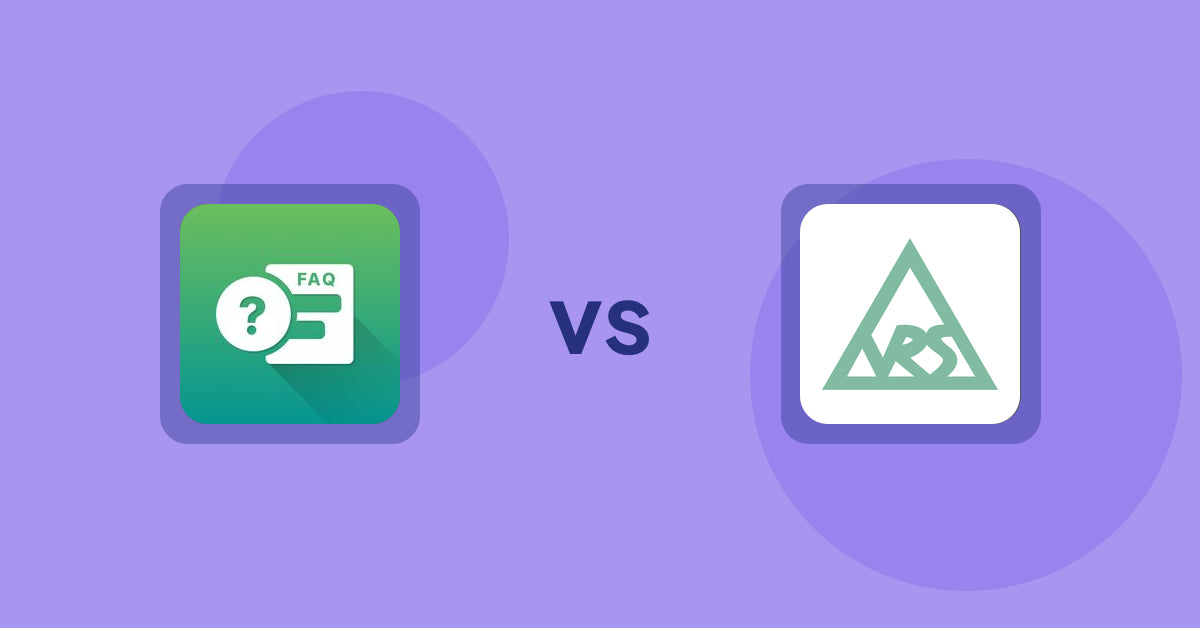 Shopify Product Display Apps: FAQ Expert: Product FAQ vs VRSHOPii