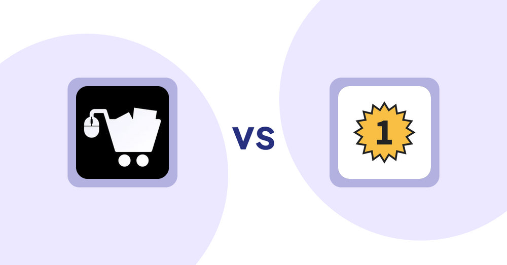 Shopify Product Display Apps: LM Add To Cart Sticky vs. UR: Smart Ranking