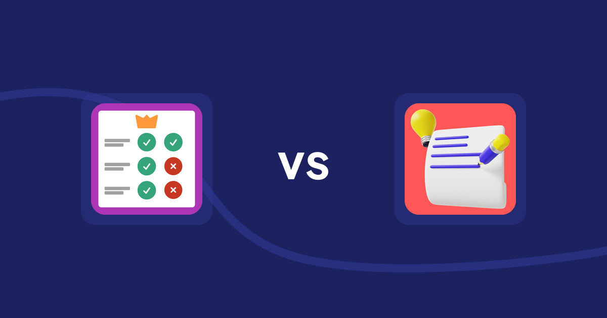 Shopify Product Display Apps: Pretty Comparison Tables vs. Wordo ‑ ChatGPT AI Description
